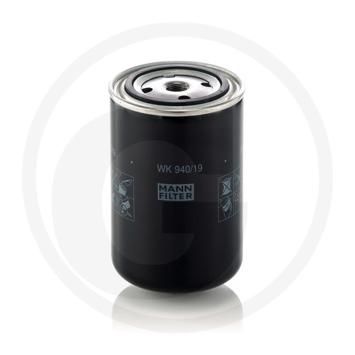 MANN FILTER Brandstoffilter WK940/19, Diesel, Hoogte 143mm, Draad M16 x 1.5