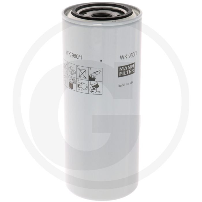 MANN FILTER Brandstoffilter WK980/1 - Diesel, Ø 93mm, Hoogte 240mm
