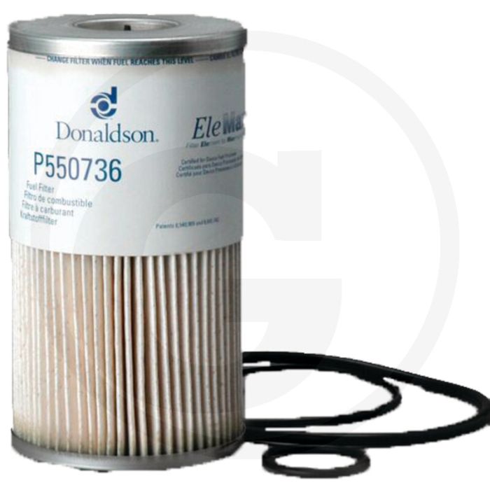 Donaldson Brandstoffilter P550736, Ø97mm, 379 l/min, 25µm, 95% H2O rendement