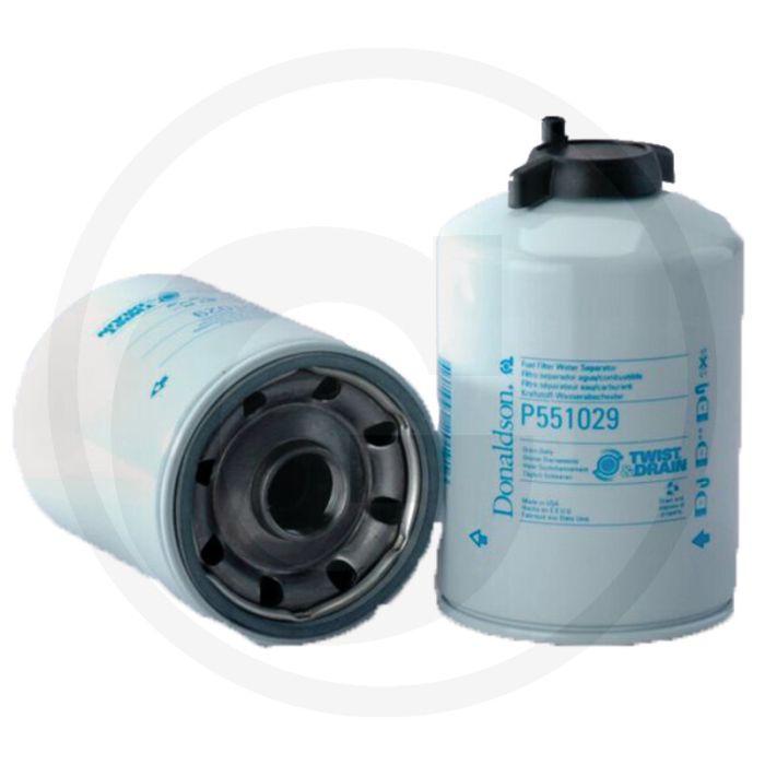 Donaldson Brandstoffilter P551029, Opschroeven, 99% Rendement bij 4µm, Twist&Drain™ Merk