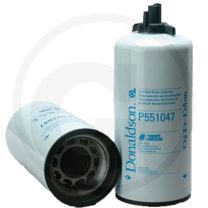 Donaldson Brandstoffilter P551047, Opschroeven, Ø114,8mm, 292,1mm, Twist&Drain™, Cummins 4010651