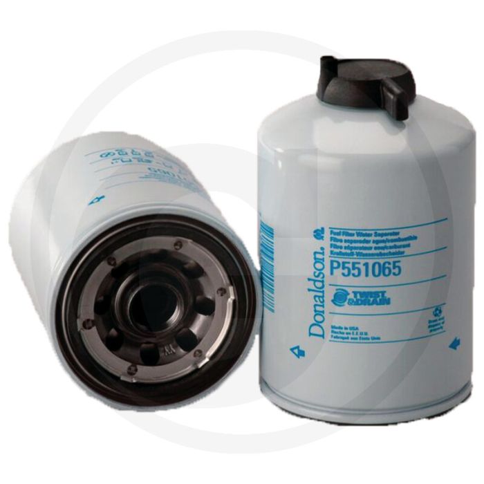 Donaldson Brandstoffilter P551065, Opschroeven, 5.69 l/min, Twist&Drain™