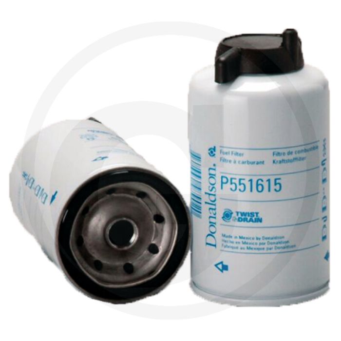 Donaldson Brandstoffilter P551615, Opschroeven, 114 l/min, 3 µm, Twist&Drain™