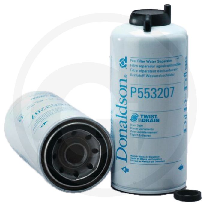 Donaldson Brandstoffilter P553207, Opschroeven, 93mm Ø, 219.3mm L, 4µm, Twist&Drain™