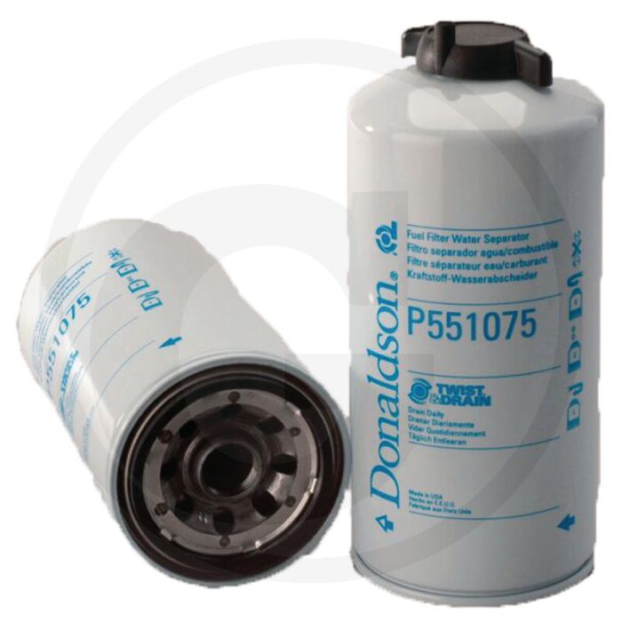 Donaldson Brandstoffilter P551075, Opschroeven, 7.58 l/min, 4 µm, Twist&Drain™