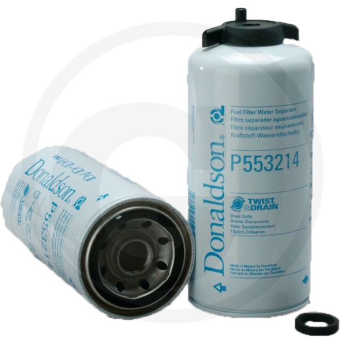 Donaldson Brandstoffilter P553214, Opschroeven, 35µm, Twist&Drain™