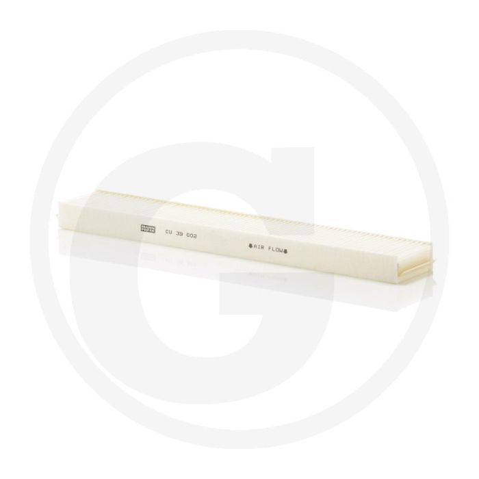 MANN FILTER Cabinefilter - Deeltjesfilter, 396x60x25mm, MANN nr. CU39002