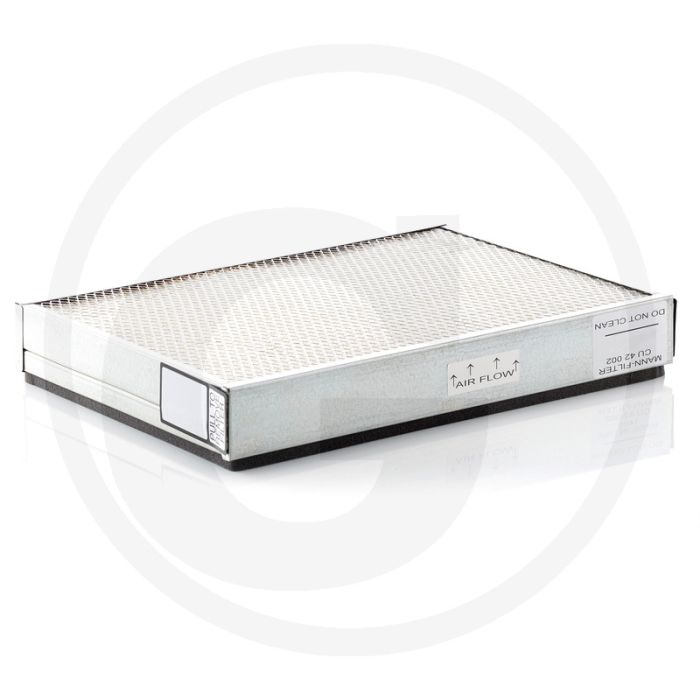 MANN FILTER Cabinefilter CU42002, Deeltjesfilter, 428x298x65 mm