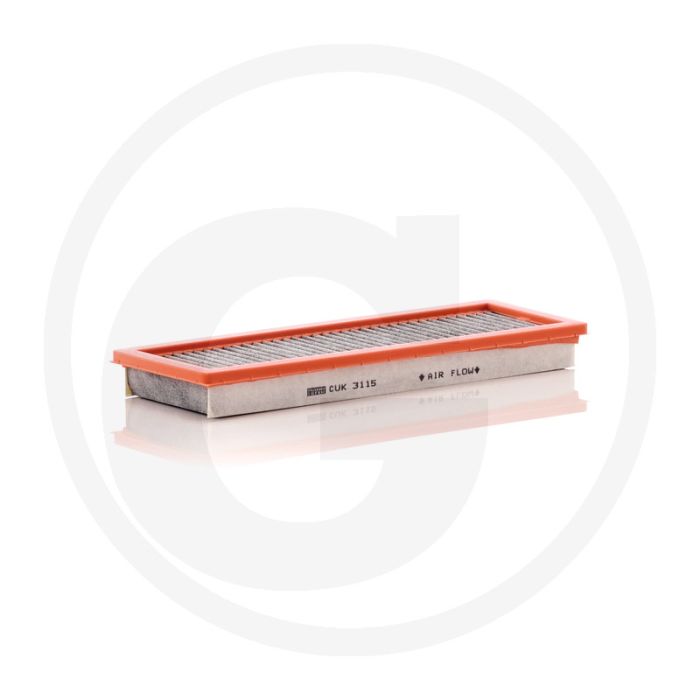 MANN FILTER Cabinefilter CUK3115 - Actief Koolstoffilter, 307x108x31 mm