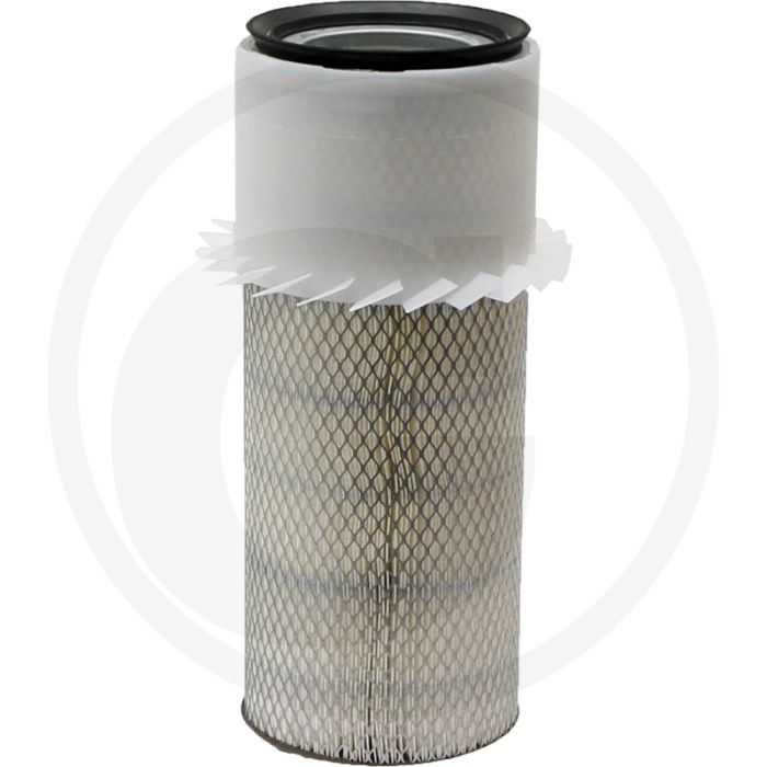 Fleetguard Luchtfilter AF25689K - Hoogte 392,18mm, Binnen-Ø 17,45mm