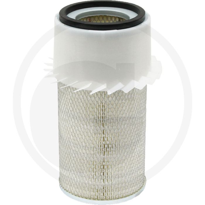 Fleetguard Luchtfilter AF409KM - Hoogte 315,6 mm, Binnen-Ø 17 mm