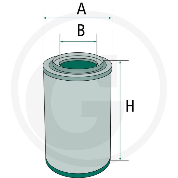 MANN FILTER Luchtfilter - Buiten-Ø 251mm, Binnen-Ø 154mm