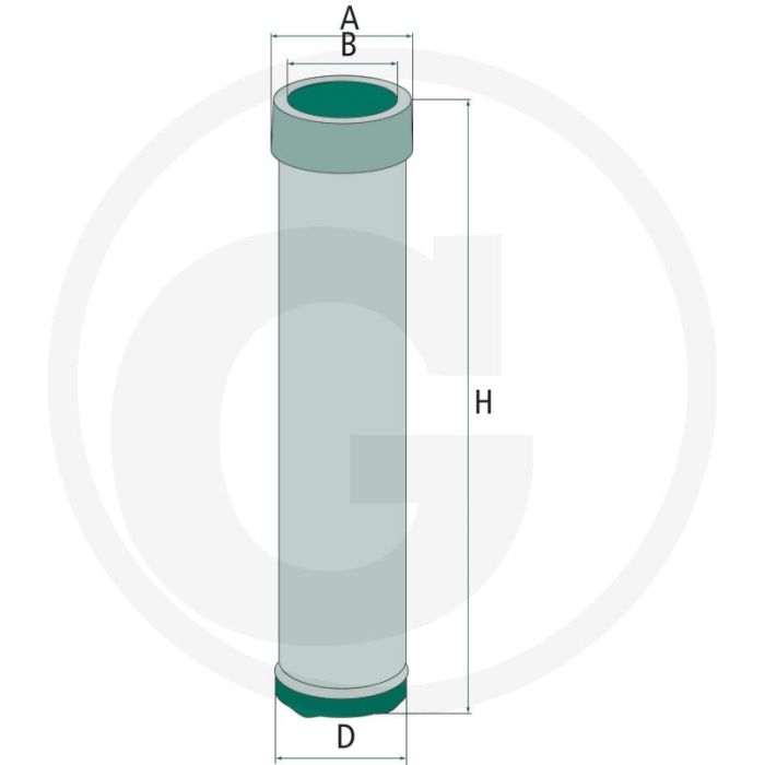 MANN FILTER Luchtfilter - Ø 108mm, Hoogte 148mm