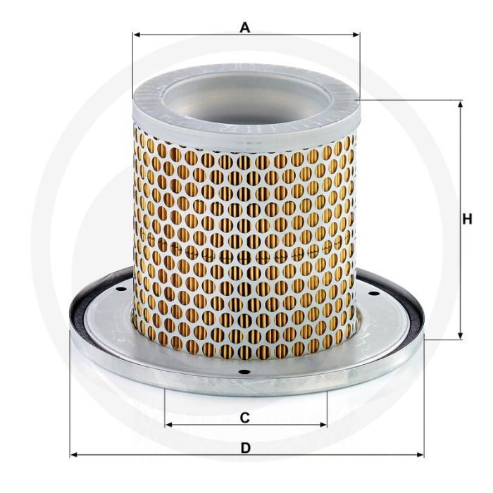 MANN FILTER Luchtfilter (passend hoofdfilter C 19 384)