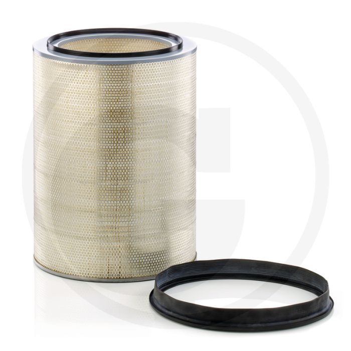 MANN FILTER Luchtfilterelement - Ø 448mm, Hoogte 597mm, Met Afdichting