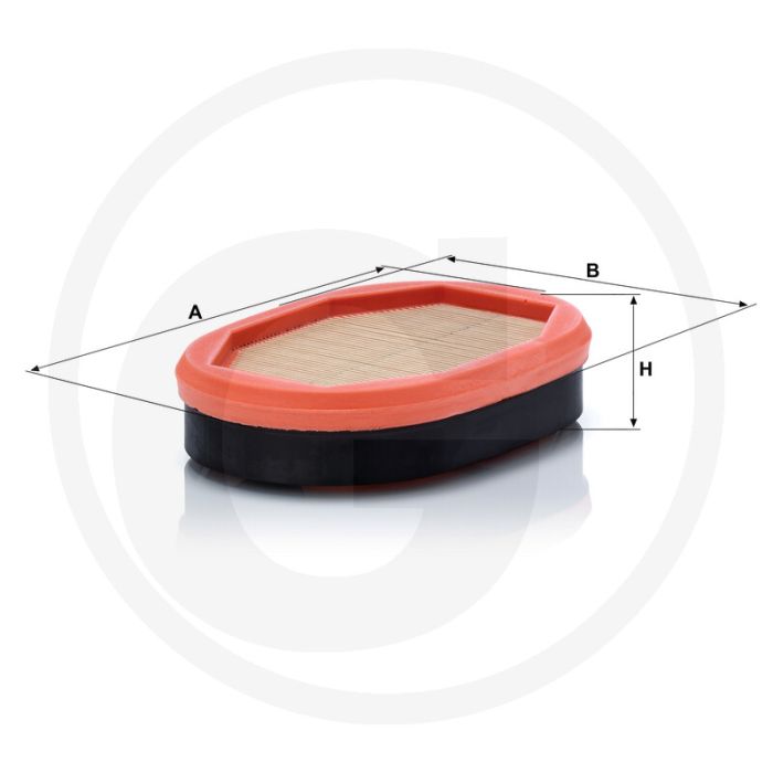 MANN FILTER Luchtfilter - Buiten-Ø 208mm, Binnen-Ø 141mm, Lengte 208mm