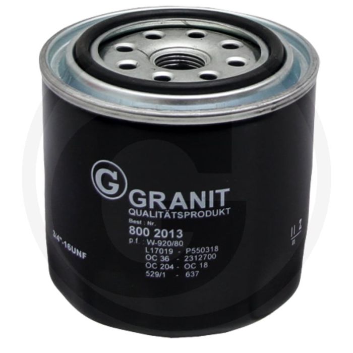 Motoroliefilter - MANN W920/80, 3/4"-16 UNF, Hoogte 97mm