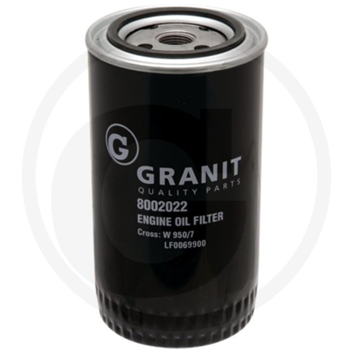 Motoroliefilter - 3/4"-16 UNF, Hoogte 177mm, MAHLE OC42, MANN W950/7, Donaldson P554407