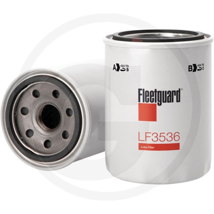 Fleetguard Motoroliefilter LF3536, M20 x 1.5, Ø80.52mm, Hoogte 102.11mm, ADBV: YES