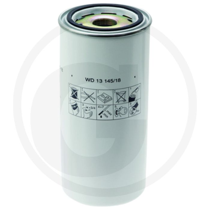 MANN FILTER Oliefilter WD13145/18 Hoogte 302mm Draad 1 1/2"-16 UN-2B