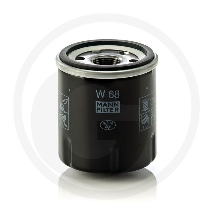 MANN FILTER Motoroliefilter W68 M20x1,5 75mm