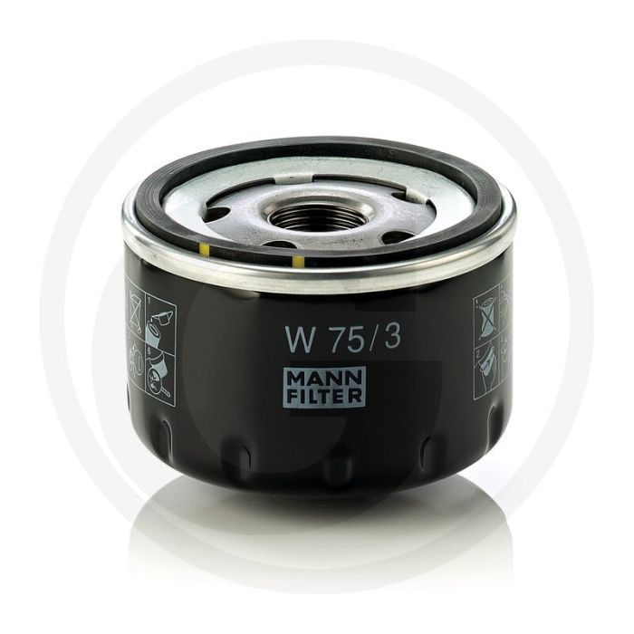 MANN FILTER Motoroliefilter W75/3 M20x1,5 50mm