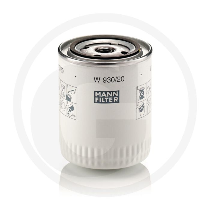 MANN FILTER Motoroliefilter W930/20 3/4"-16 UNF 114mm