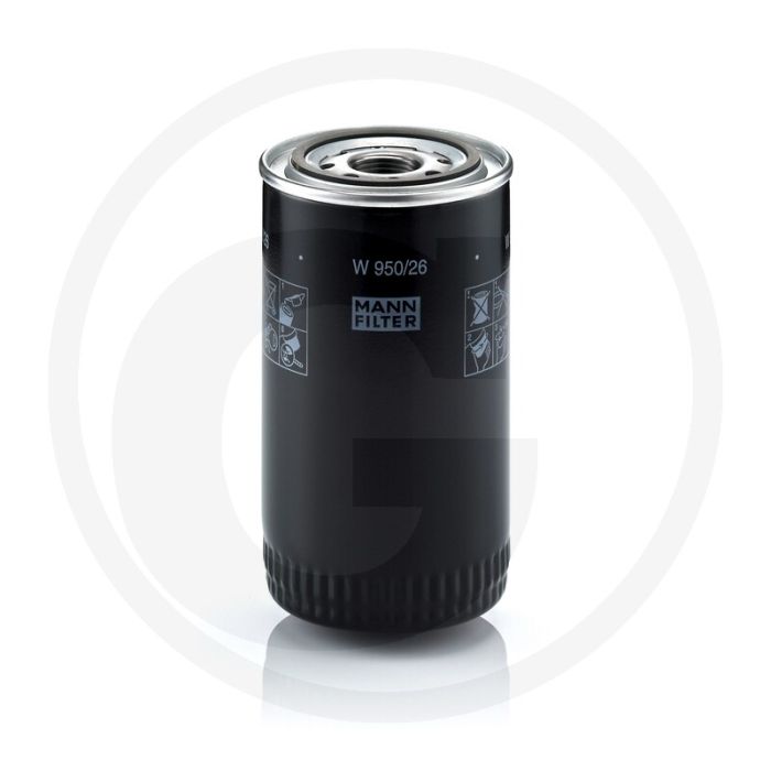 MANN FILTER Motoroliefilter W950/26 M27x2 171mm