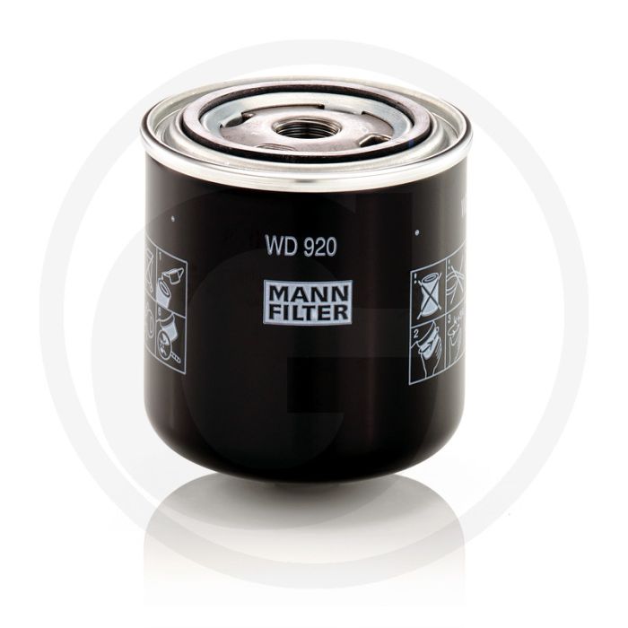 MANN FILTER Hydrauliek- / transmissieoliefilter WD920 3/4"-16 UNF