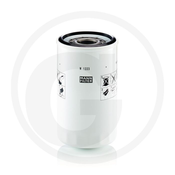 MANN FILTER Oliefilter W1223 1 1/2-12 210mm