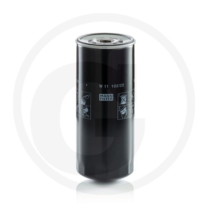 MANN FILTER Oliefilter 1 1/8-16 UNF-2B, 2,5 bar, H 263 mm