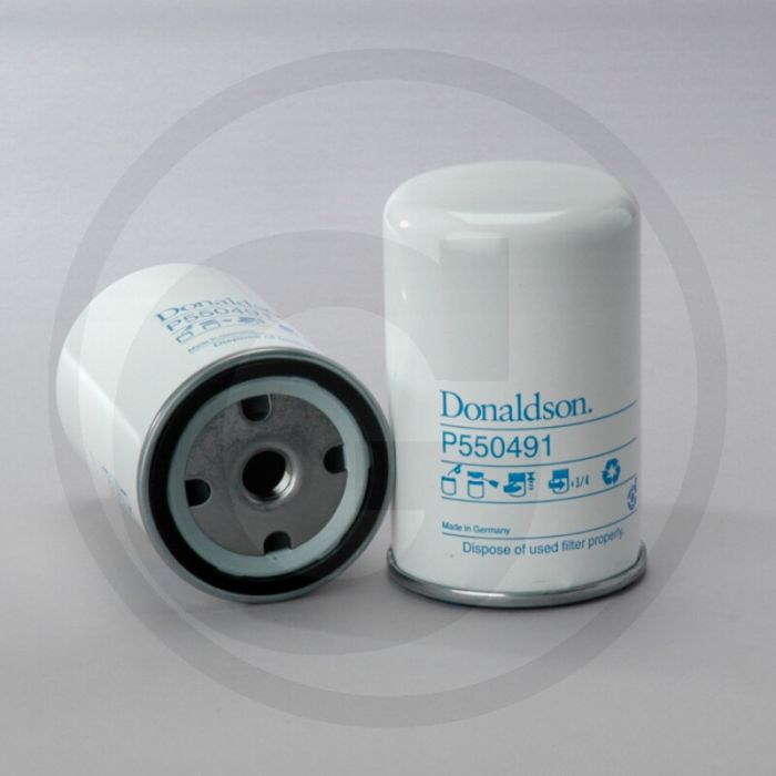Donaldson Brandstoffilter P550491 Opschroeven M16x1.5 Zellulose 124mm 80mm Ø