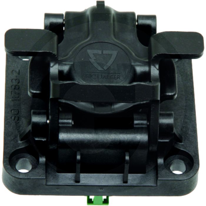 ERICH JAEGER Stekkerdoos 9P ISOBUS 12V IP54 Zwart Kunststof ISO 11783-2