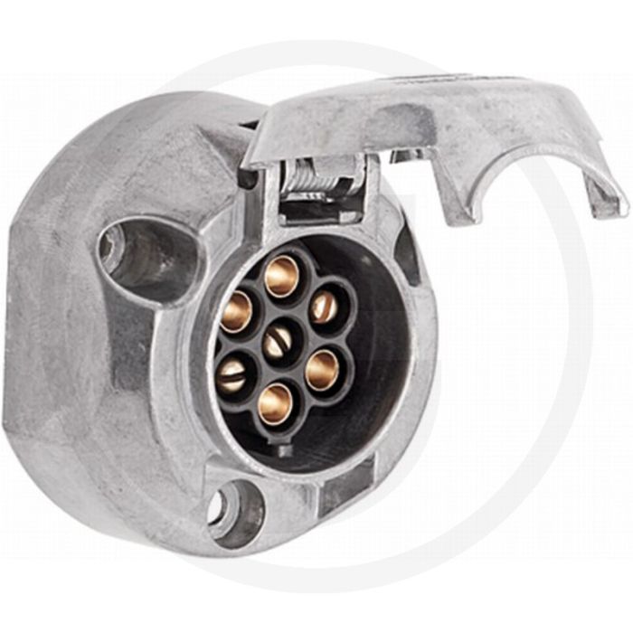 HELLA Stekkerdoos 7-polig DIN/ISO 1724 Metaal 16A