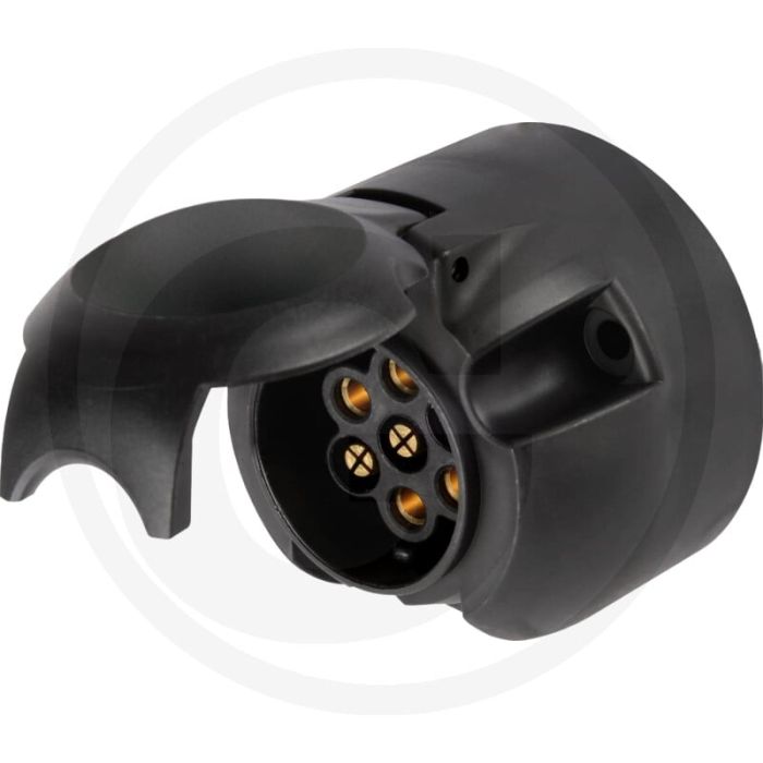 Steckdose, 7-polig, 12V, Rund, DIN/ISO 1724 N-Typ