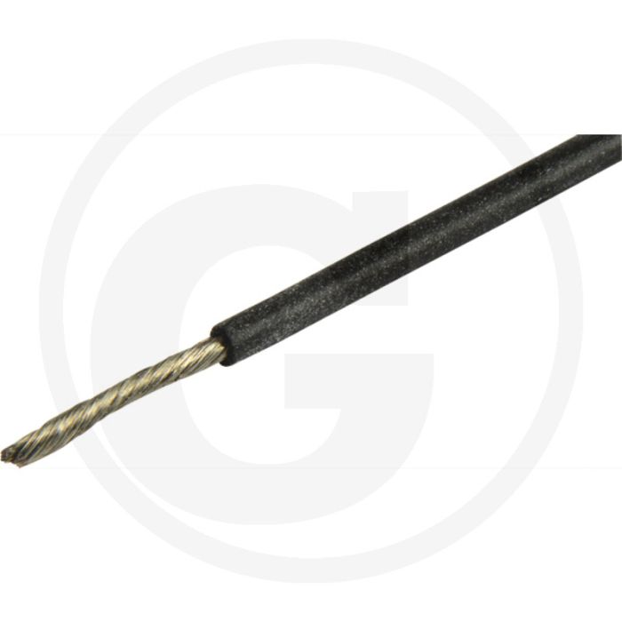 Elektrokabel 0,75mm² Zwart Siliconen 1-aderig