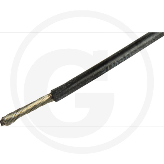 Elektrokabel 1,5mm² Zwart Siliconen 1-aderig