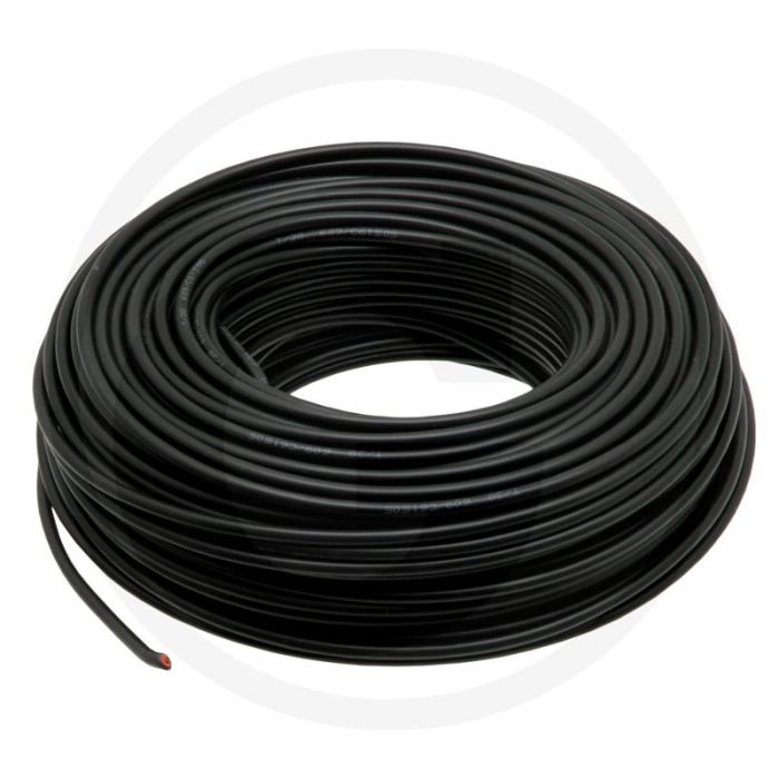 Kunststof kabel 1-aderig 2,5mm² zwart 50m FLYY