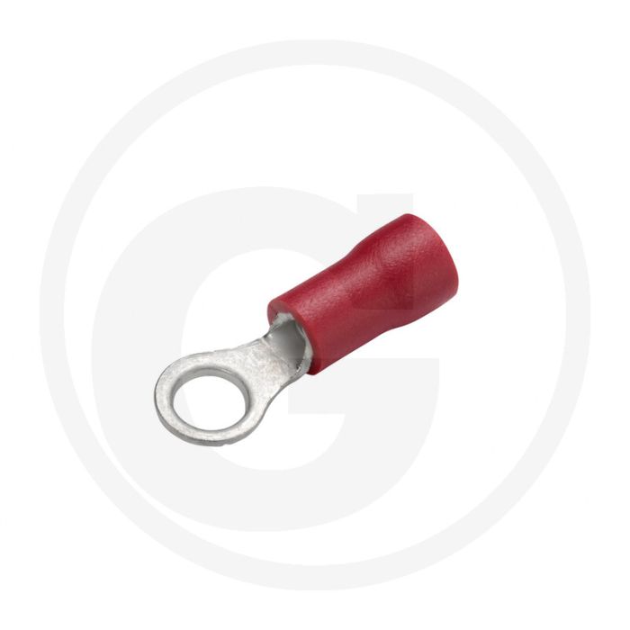 HELLA Oogkabelschoentjes 0,5-1,0mm² Rood Ø4,3 M4 Gedeeltelijk geïsoleerd