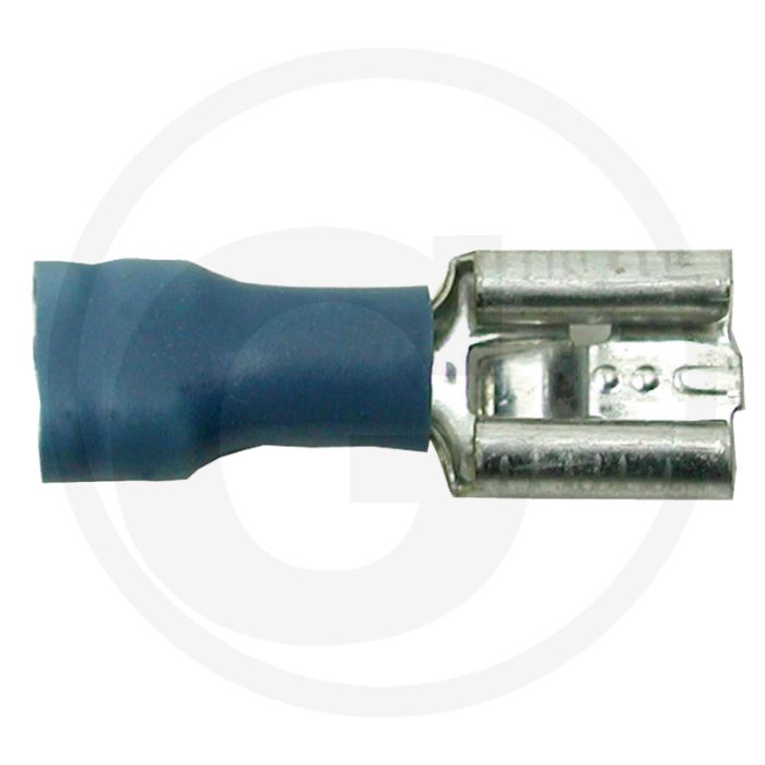 Vlakstekkerhulzen 8,0x0,8 Blauw 1,5-2,5mm² Gedeeltelijk geïsoleerd