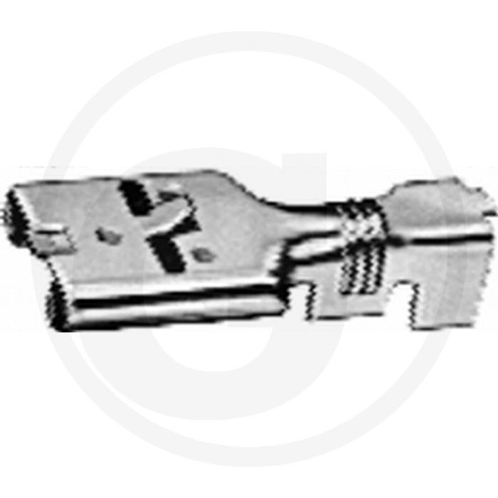 Vlakstekkerhulzen 4,8 mm vertind messing 0,5-1,0 mm²