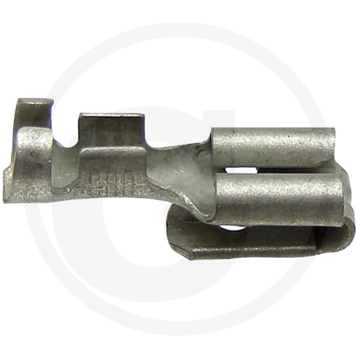 Vlakstekkerhulzen 4,8 mm messing verzinkt voor kabels 1,0-2,5 mm²