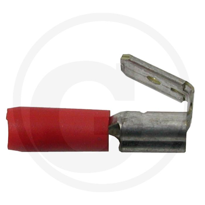 Verdeelstekkers 6,3 mm rood geïsoleerd 0,5-1,0 mm²