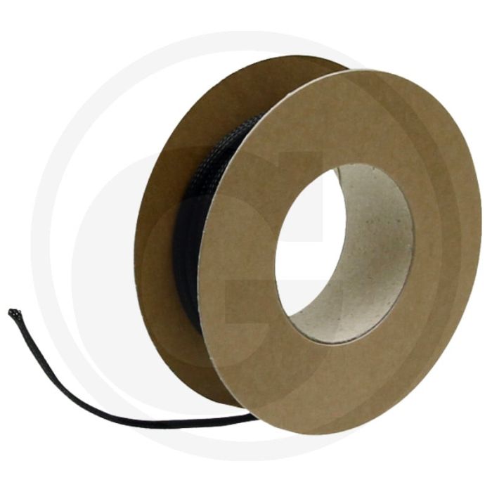 Gevlochten beschermkous Ø30-37mm 5m Zwart Polyester