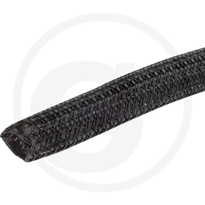 Herth & Buss Geflechtschlauch 10 mm x 5 m – Zwart Polyesther, -55°C tot +130°C