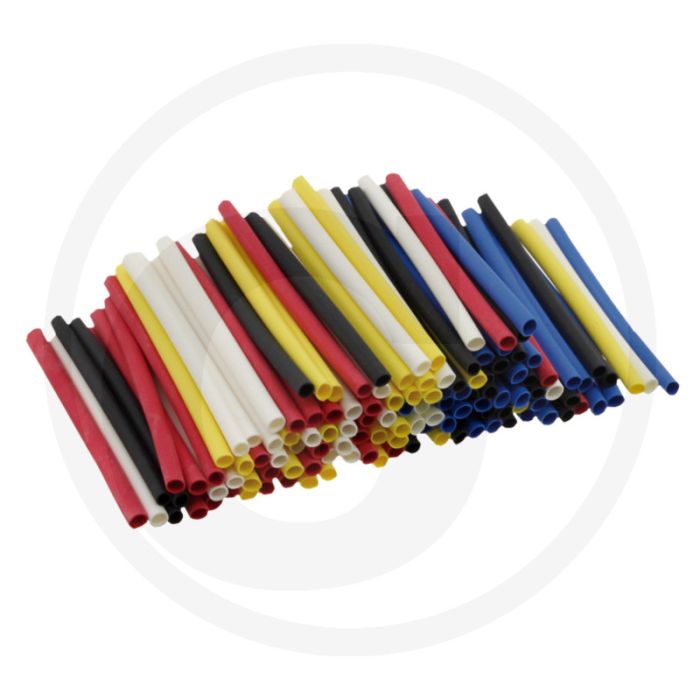 Krimpkous 125 stuks 2:1 Ø1,6-0,8mm Zwart/Oranje/Wit/Rood/Blauw