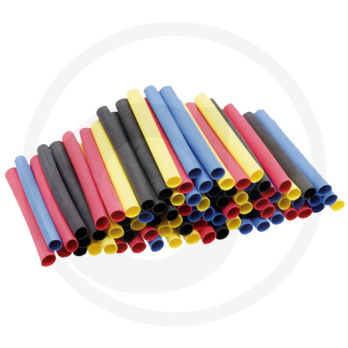 Krimpkous 2:1 Ø3,2-1,6mm 80 stuks Zwart/Oranje/Rood/Blauw