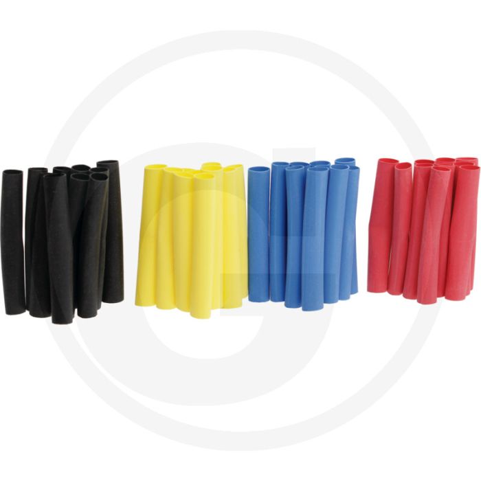 Krimpkous 40 stuks Ø 4,8-2,4mm 2:1 Zwart/Oranje/Rood/Blauw