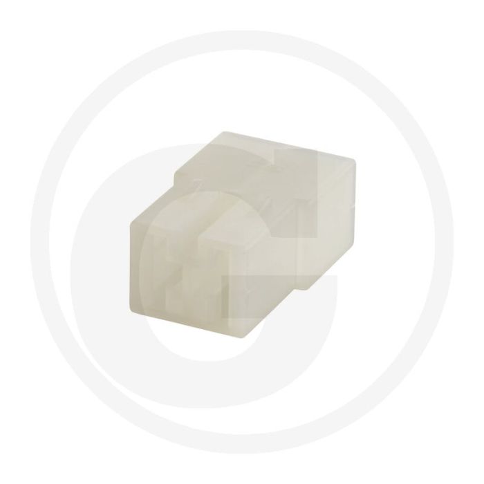 Stekkerhuis 2 polig, vlakstekkerhulzen 6,3 mm