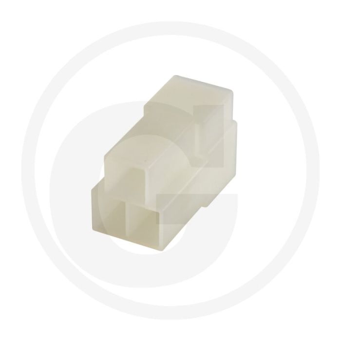 Stekkerhuis 3-polig vlakstekker 6,3 mm